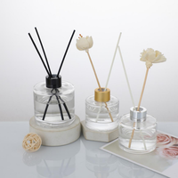 Diffuseurs à roseaux modernes de luxe 50ml-200ml, contenants vides avec bouchon à vis pour huiles essentielles, parfums et usages décoratifs