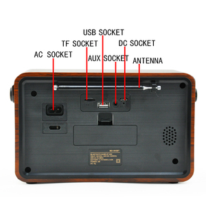 MD-505BT Eletree Radio rétro vintage portable de grande taille avec <span class=keywords><strong>antenne</strong></span> artisanale pour usage domestique, son stéréo haute fidélité AM <span class=keywords><strong>FM</strong></span> SW - Product Image 4