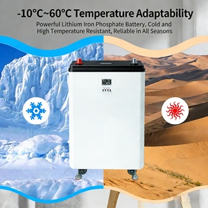 Armoire de stockage solaire 51,2 V 15 kWh avec onduleur, système solaire domestique portable avec batterie LiFePO4 300 Ah - Product Image 4