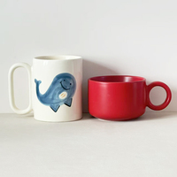 Tasse à café en céramique blanche pour sublimation, grande, à longue poignée, en porcelaine vierge, style minimaliste, pour usage commercial, vente en gros, unité de base