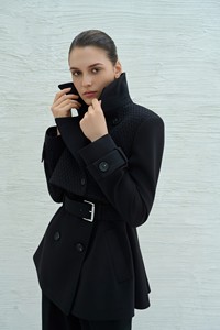 ODM nuevas chaquetas señoras mujeres estilo elegante JIBBI INTRECCIATO BLAZER manga completa longitud rayón Spandex tejido ropa de mujer - Product Image 3