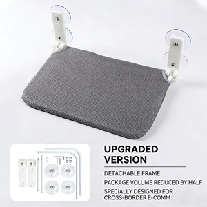 Plastic Solid Foldable Cat Hammock with Window Suction Wall-mounted Hanging <b>Bed</b> & Climbing Rack - Product Image 6