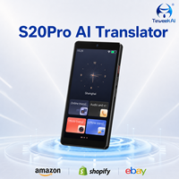 Traductor de Voz con IA S20 Pro al por Mayor, Fabricante, 148 Idiomas, DeepSeek ChatGPT, 27 Idiomas sin Conexión, Pantalla de 5 Pulgadas, Global