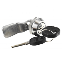 Loquet de compression à quart de tour en acier inoxydable de qualité supérieure, IP65, antirouille, pour machines extérieures, serrure de panneau de porte en acier