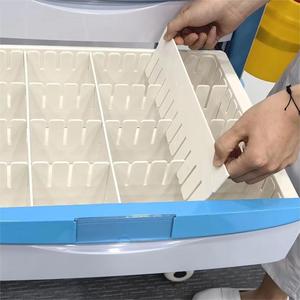 Ziekenhuismeubilair 5 Lades Medische Anesthesie Trolley Plastic Nood Trolley Infusiepomp Trolley - Product Image 6