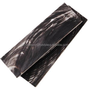 RF CRAFTS ควายธรรมชาติสีดำและสีขาวฮอร์นแผ่นวัวฮอร์นมีดขนาดสำหรับกรอบแสง - Product Image 2