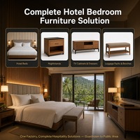 Ensemble de meubles de chambre d'hôtel en bois massif moderne sur mesure pour appartement, chambres d'hôtes de luxe, écologiques, garantie 10 ans