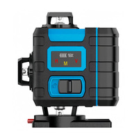 Niveau laser à faisceau vert 4D 360 degrés Lignes croisées Auto-nivelant Lasers avec batterie rechargeable