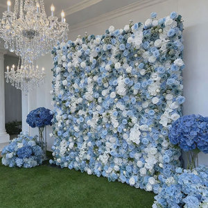 ดอกกุหลาบสีน้ำเงินปลอม ขายส่งจำนวนมาก ดอกกุหลาบกำมะหยี่สีน้ำเงินแบบพิเศษสำหรับงานแต่งงาน ขอแต่งงาน และตกแต่งบ้าน - Product Image 3