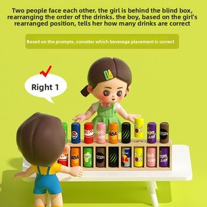 Juego de Mesa de Madera Personalizado para Adivinar Botellas, Juguete para Niños, Entrenamiento de Memoria y Pensamiento Lógico, Juego Creativo Interactivo para Fiestas Familiares - Product Image 2