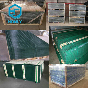 Thân thiện với môi trường 3D cong hàng rào sắt tấm PVC khung ngoài trời Vườn an ninh dây lưới chống leo lên hàng rào cổng 6-10ft chiều cao - Product Image 2