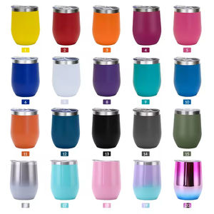 Tasse de voyage isotherme en acier inoxydable à double paroi de 12 oz, forme œuf, personnalisable, avec couvercle, pour boissons froides et chaudes – Meilleure vente - Product Image 5