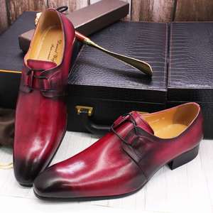 Men's Retro Kangaroo-Inspired Japanese Low-Top Office Career Lightweight Anti-Slip Breathable Patchwork Loafers <b>Pointed</b> <b>Toe</b> - Product Image 5