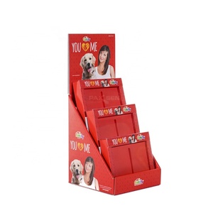 Custom Retail Cardboard Risers Display for Men's Belts 3 Tiers Foldable Eco-Friendly POS <b>Counter</b> Displays - Product Image 1