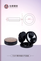 Boîte à coussin d'air portable vide pour maquillage, conteneur de poudre, étui DIY pour fond de teint, crème BB/CC, pour cosmétiques nude
