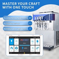 Nouvelle machine à faire des glaces molles, prix compétitif, 3 saveurs, à base de lait et d'eau, couleur dorée luxueuse, longue durée de vie