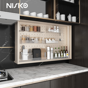 Nouveau panier élévateur NISKO <span class=keywords><strong>haut</strong></span> de gamme 2026 pour accessoires de <span class=keywords><strong>cuisine</strong></span>, rangement d'assaisonnements, couverts et vaisselle pour placards domestiques - Product Image 1