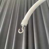 Kit de support de décoration de fond de scène de mariage avec tringle à rideaux et tuyau de fixation pour tringle à rideaux