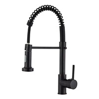 Robinet de cuisine extractible multifonction chaud/froid avec cartouche céramique rotative télescopique, style américain, pour lavage de légumes
