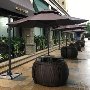 Juego de silla de mimbre <span class=keywords><strong>para</strong></span> exteriores moderna personalizada y <span class=keywords><strong>sombrilla</strong></span> impermeable <span class=keywords><strong>para</strong></span> patio, <span class=keywords><strong>terraza</strong></span>, jardín, ocio - Product Image 2