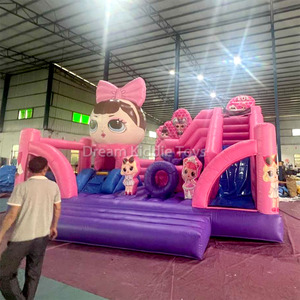 Château <span class=keywords><strong>gonflable</strong></span> pour filles princesse rose avec toboggan, trampoline <span class=keywords><strong>gonflable</strong></span>, aire de jeux <span class=keywords><strong>gonflable</strong></span> pour enfants en plein air - Product Image 2