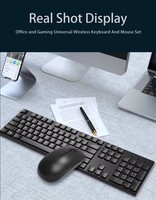 Clavier et souris sans fil pour jeux vidéo vendus directement par l'usine, sensation mécanique, rétroéclairage pour PC de bureau, lumière LED arc-en-ciel