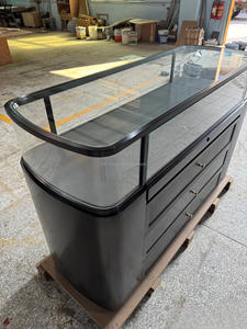 Vitrine de magasin de luxe, comptoir <span class=keywords><strong>d</strong></span>'<span class=keywords><strong>exposition</strong></span>, logo personnalisé, vitrine en métal et <span class=keywords><strong>verre</strong></span>, vitrine de bijouterie - Product Image 6