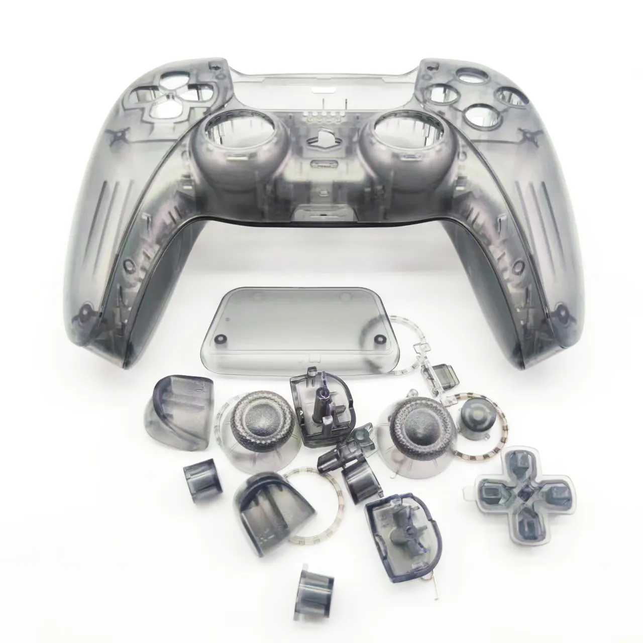 Full Set Front Back Shell Case for PS5 Controller Housing Shell Case Cover Decorative Trim strip Button BDM-010