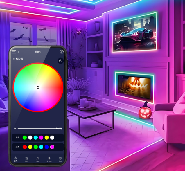 Intelligent Flexible Silicone Light Strip 5V Iridescent Soft Light Neon Light Soft Silicone RGB Scrolling Flow Light Strip