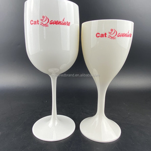 Lunettes à pied en plastique, verre en Polycarbonate acrylique, verres à Champagne blanc en plastique - Product Image 1