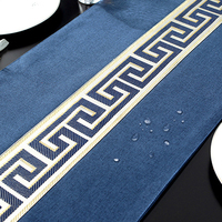 Chemin de table en coton et lin vert sauge Boho Étamine imperméable pour table à manger pour Ramadan Printemps Pâques