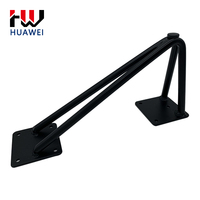 HUAEWI Pieds de canapé d'armoire de style moderne Quincaillerie d'ameublement Pied de table en or noir 120mm 150mm