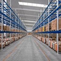 Étagères de stockage d'entrepôt, rayonnages à palettes en acier robustes, capacité de charge de 1500 kg à 2500 kg, rayonnages industriels électroniques pour entrepôt