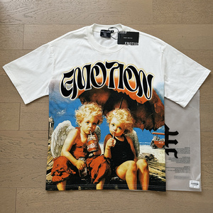 Hot Brand Mixed Emotions Ropa de hombre Camisas Camiseta estampada Calidad superior 100% Algodón High Street Trendy Manga corta para hombres - Product Image 4