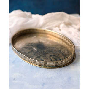 Plateau ovale décoratif Gabriella P. Sheffield avec bord - Product Image 4