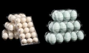 โรงงานที่กําหนดเอง 15 20 30 ตารางไข่ถาดเก็บตุ่มกล่องเก็บอาหารบรรจุภัณฑ์ถาดไข่พลาสติกสําหรับ 30 ไข่ - Product Image 6