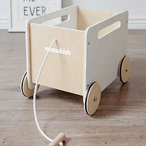 Nunukids magasin de simulation pour enfants maison de jeu panier en bois solide crème glacée semblant cuisine enfants jouets