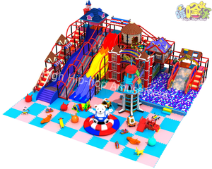 British Style Indoor Playground Equipment Fashion Kids Slides <strong>Uk</strong> Theme Bristh Theme Indoor Playground - Product Image 1