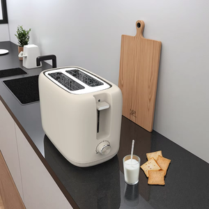 Máquina <span class=keywords><strong>tostadora</strong></span> de 2 rebanadas de ranura ancha con ajuste de control de temperatura de 6 niveles <span class=keywords><strong>Tostadora</strong></span> de pan para bagels y rebanadas más gruesas - Product Image 4