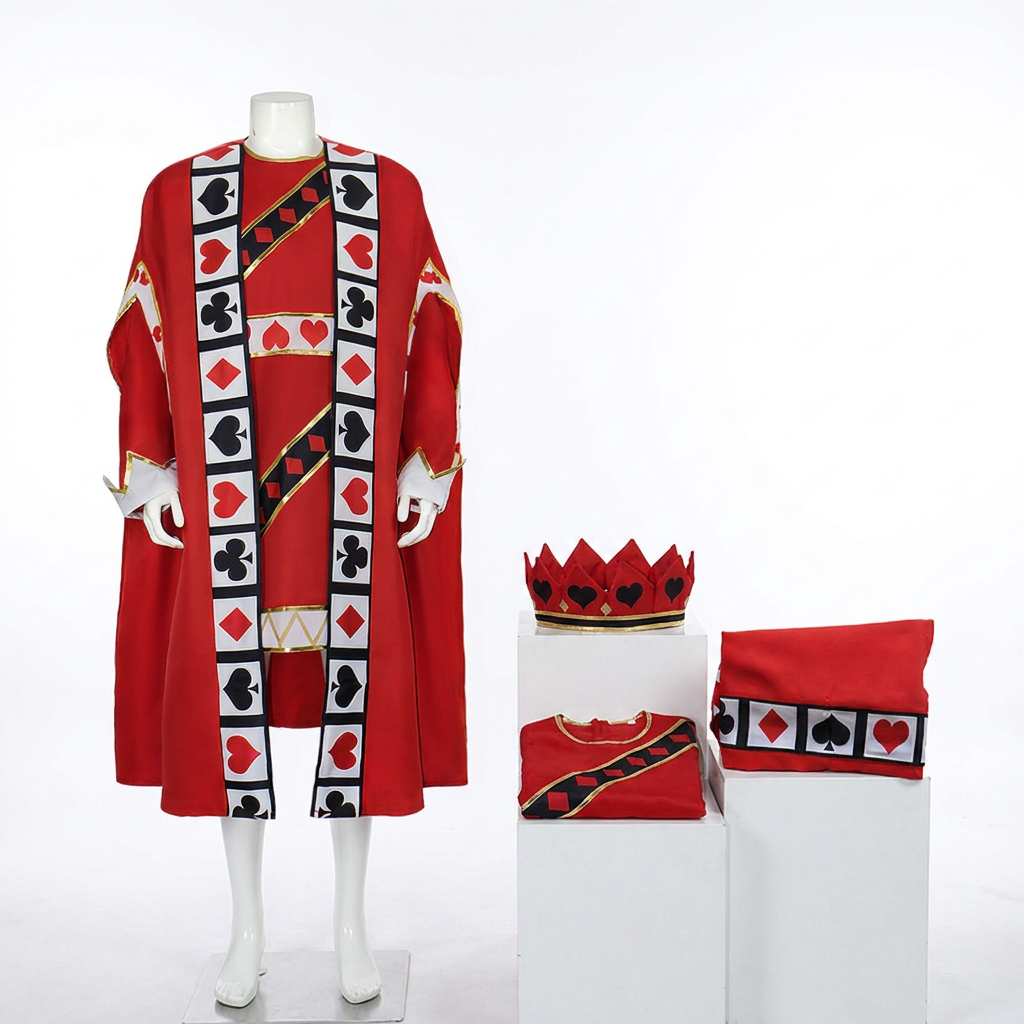 Roi de cœur et robe et sous-vêtements de couronne de cœur
