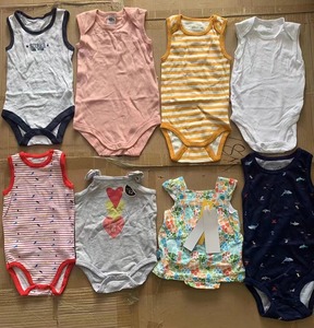 Vêtements de marque 100% coton, barboteuse pour bébé, <span class=keywords><strong>layette</strong></span> d'été pour bébé, stock destiné aux filles, tissu <span class=keywords><strong>tricot</strong></span>é - Product Image 5