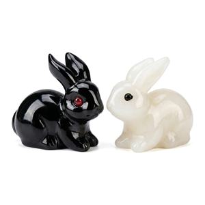 Adorno de Micro Paisaje de Conejo al por Mayor, Piedra de Cristal Abstracta en Bruto, Decoración Creativa para Escritorio, Regalos de Pascua - Product Image 2