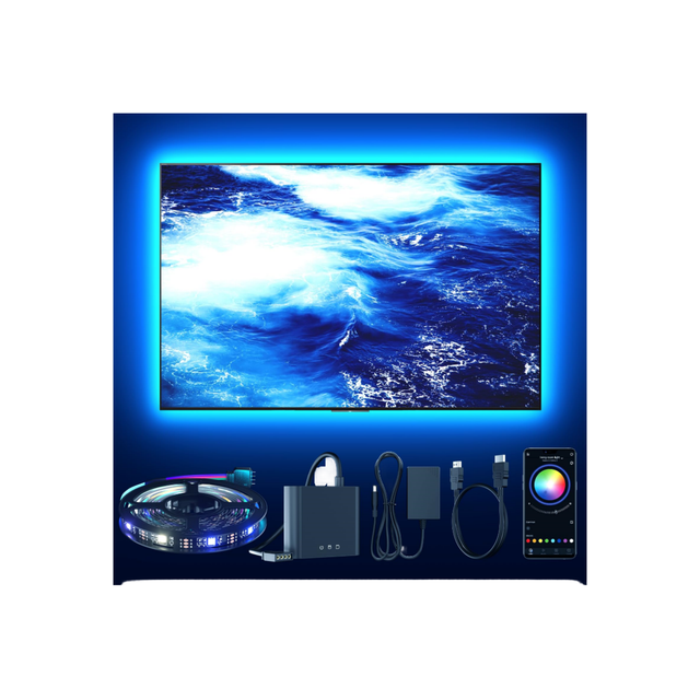Feican RGBIC TV Smart Strip Lights Free Immersion LED Backlight with RGBIC for TV Dropshipping Sync Box Kit
