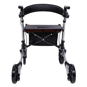Robust Stable Lightweight <strong>Adult</strong> Elderly Handicapped Folding 4 Wheels Aluminum Rollator <strong>Walker</strong> <strong>With</strong> <strong>Seat</strong> for Disabled - Product Image 4