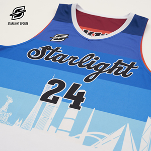 Set di Maglie da Basket Stampate su Due Lati, Taglie Forti |   Divisa Reversibile Personalizzata Unisex per Squadre Scolastiche e Leghe - Product Image 5