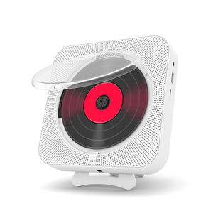 Lecteur CD portable rechargeable avec double haut-parleur, fonction Bluetooth, boîte à musique murale pour la maison - Product Image 3