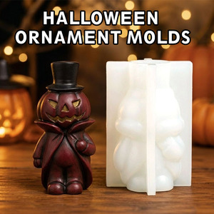 Moule à bougie en silicone Halloween Démon 3D, figurine de diable pour la fabrication de bougies en <span class=keywords><strong>cire</strong></span> de soja, résine époxy, béton, plâtre, fournitures DIY en gros OEM - Product Image 3