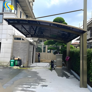 Su misura singolo lato diagonale Pull Carport sistema doppia lega baldacchino in alluminio rifugio per parcheggio esterno in metallo capannone <span class=keywords><strong>auto</strong></span> - Product Image 4