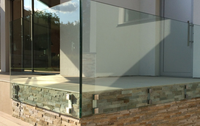 Rampe en verre à distance Prima Residential pour maison, rampe en verre à distance sur mesure pour villa de luxe