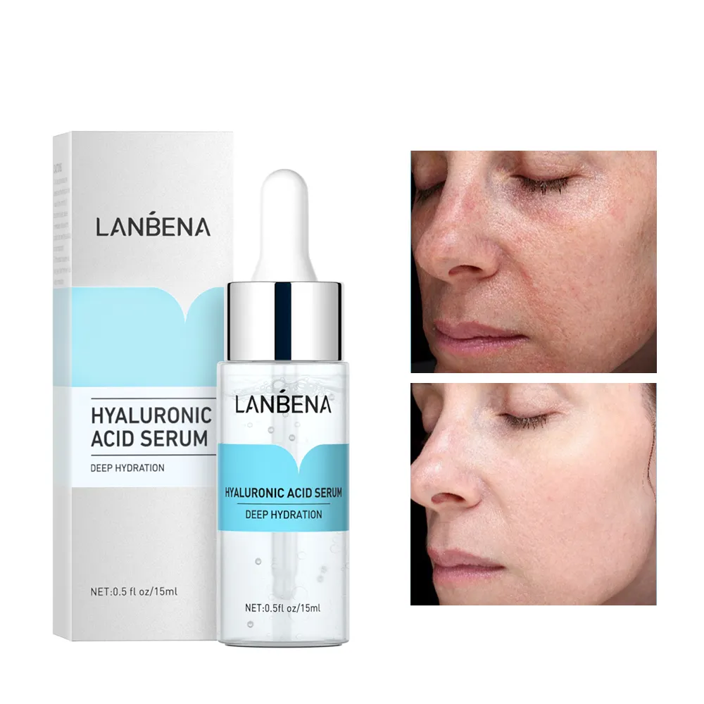 LANBENA hyaluronic एसिड त्वचा चमक विरोधी शिकन सीरम whitening moisturize चेहरा सीरम
